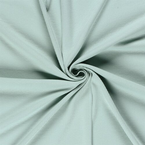 Rippenjersey *Anke* Uni - eisblau