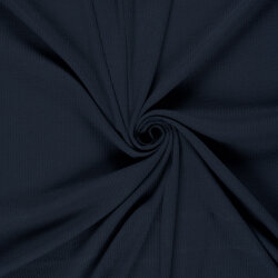 Rippenjersey *Anke* Uni - dunkelblau