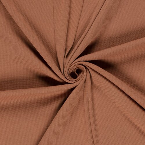 Rippenjersey *Anke* Uni - altziegelrot