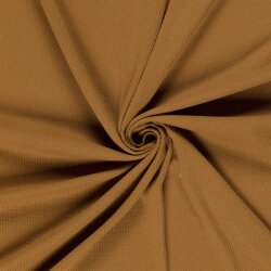 Rippenjersey *Anke* Uni - karamell