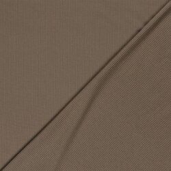 Rippenjersey *Anke* Uni - kaltbraun