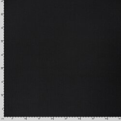 Rippenjersey *Anke* Uni - schwarz