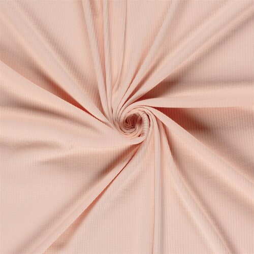 Rippenjersey *Anke* Uni - softlachsrosa