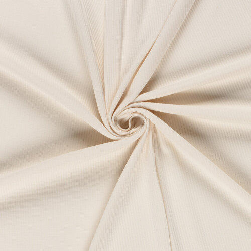 Rippenjersey *Anke* Uni - elfenbein