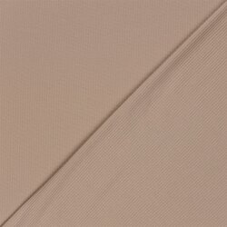 Rippenjersey *Anke* Uni - hellnougat