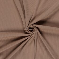 Rippenjersey *Anke* Uni - nougat