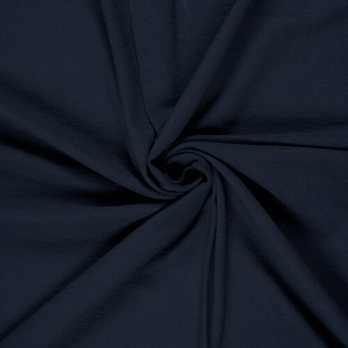 Terry Crêpe *Marie* Uni - dunkelblau