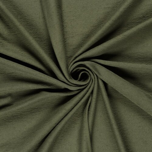 Terry Crêpe *Marie* Uni - softtannengrün