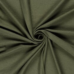 Terry Crêpe *Marie* Uni - softtannengrün