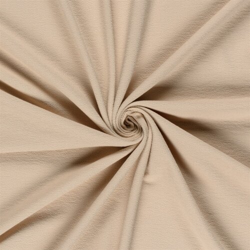 Terry Crêpe *Marie* Uni - cremebeige