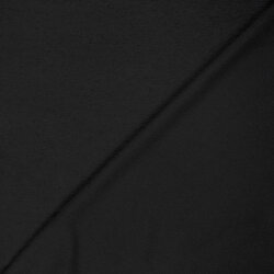 Terry Crêpe *Marie* Uni - schwarz