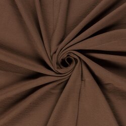 Terry Crêpe *Marie* Uni - dunkelziegelrot