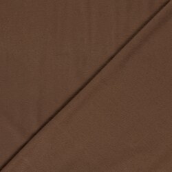 Terry Crêpe *Marie* Uni - dunkelziegelrot