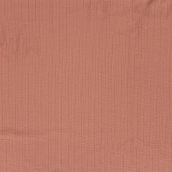 Feinripp Jacquard Uni - altkoralle