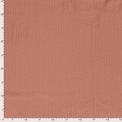 Feinripp Jacquard Uni - altkoralle