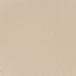 Feinripp Jacquard Uni - cremebeige
