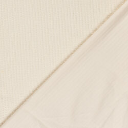Feinripp Jacquard Uni - elfenbein