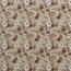 Baumwolljersey Herbstblumen - cremebeige