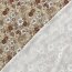 Baumwolljersey Herbstblumen - cremebeige