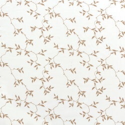 Baumwolljersey Blätterranken - creme