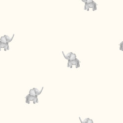 Rippenjersey kleiner Elefant - creme