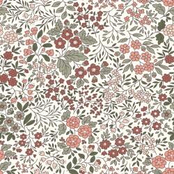 Baumwolljersey Blumenmeer - creme
