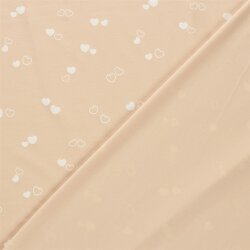 Baumwolljersey Herzen - softrosa