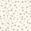 Rippenjersey Mini Blumenzweige - creme