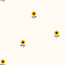 Rippenjersey kleine Sonnenblumen - creme