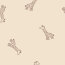 Baumwolljersey Giraffen - hellbeige