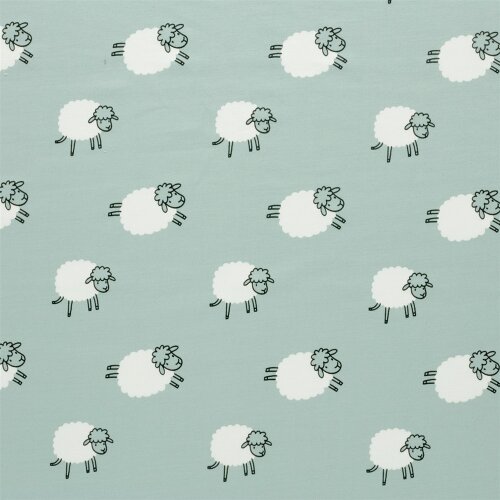 French Terry springende Schafe - helljeans