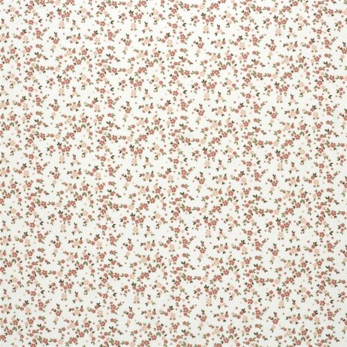 Baumwolljersey kleiner Blumenregen - creme