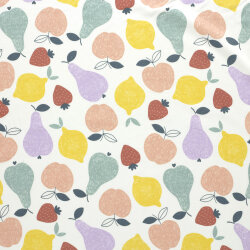 French Terry Früchte - creme
