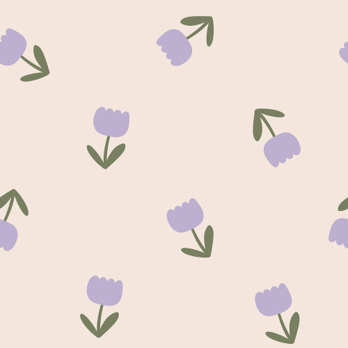 Terry Krepp Tulpenregen - creme