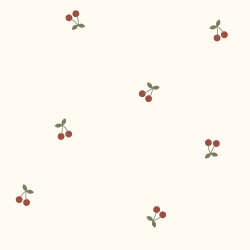 Steppstoff kleine Kirschen - creme