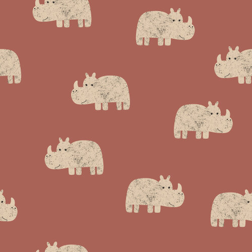 Terry Krepp Nashorn - altziegelrot