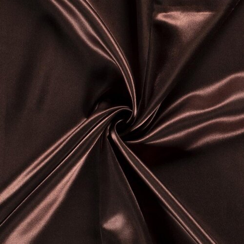 0,5 Meter - Brautsatin *Marie* - tief braun
