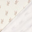 Baumwolljersey BIO~Organic Digital süße Hasen - wollweiß - creme