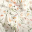 Baumwolljersey BIO~Organic Digital Herbstwiese - wollweiß - creme