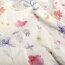 Baumwolljersey BIO~Organic Digital bunte Aquarellblumen - wollweiß - creme