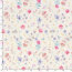 Baumwolljersey BIO~Organic Digital bunte Aquarellblumen - wollweiß - creme