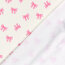 French Terry BIO~Organic Digital pinke Schleifen - wollweiß - creme