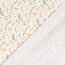 Baumwolljersey BIO~Organic Digital Blumen und Schleifen - wollweiß - creme