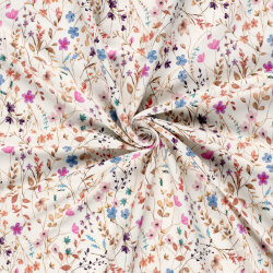 French Terry BIO~Organic Digital Blumenfeld -...