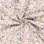 French Terry BIO~Organic Digital Blumenfeld - wollweiß - creme