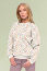 French Terry BIO~Organic Digital Blumenfeld - wollweiß - creme