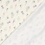 Baumwolljersey BIO~Organic Digital Schnittblumen - wollweiß - creme