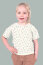 Baumwolljersey BIO~Organic Digital Schnittblumen - wollweiß - creme