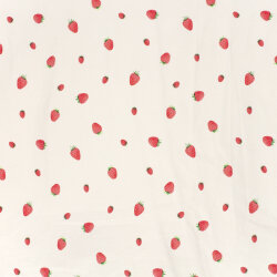 Baumwolljersey BIO~Organic Digital Erdbeeren -...