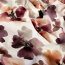 Baumwolljersey BIO~Organic Digital Blütentraum - wollweiß - creme